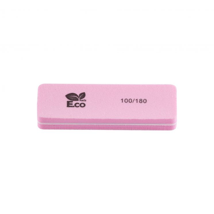 Баф для ногтей   мини розовый 100/180