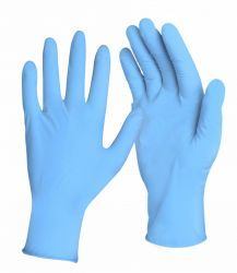 Перчатки нитриловые Benovy XS, голубые  50 пар