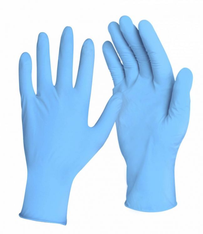 Перчатки нитриловые Benovy M, голубые 50 пар