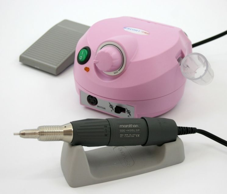 Аппарат для маникюра и педикюра Marathon Escort II PRO (40Втт, 35000об/мин, SFP-22), розовый