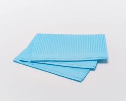 Салфетки ламинированные 125 шт в упаковке голубые ( размер 33х45 )